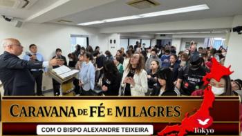 Caravana de fé e milagres com o bispo Alexandre Teixeira em Tokyo